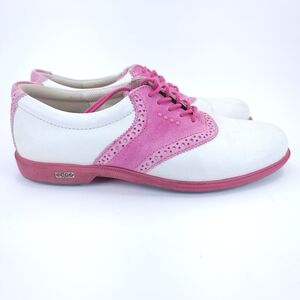 Ecco Women's Athletic Shoes in Pink and White